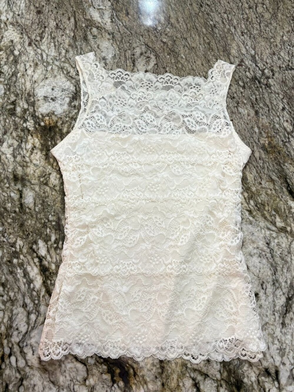 Soma Intimates Lace Square Neck Tank Top
